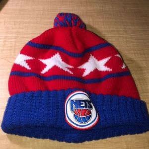 NBA New Jersey Nets Mitchell and Ness Beanie OS